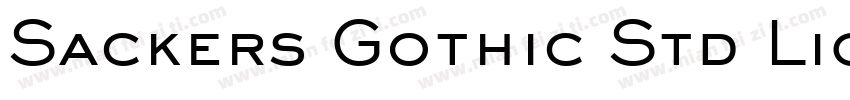 Sackers Gothic Std Light (En têtes)字体转换